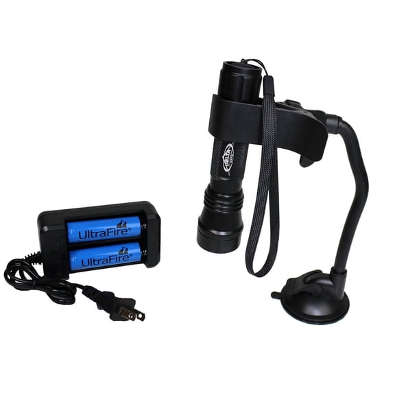 Delta Kits Ignite 6V UV LED Light Kit with Batteries, Charger & Mount for Windshield Repair