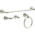 thumbnail image 1 of Delta LRN63-BN Lorain 3 Piece Bath Hardware Set Brushed Nickel Finish, 1 of 8