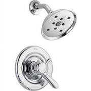Delta Lahara Dual Function Pressure Balanced Shower Trim with H2Okinetic and Integrated Volume Control Less Rough-in, Available in Various Colors