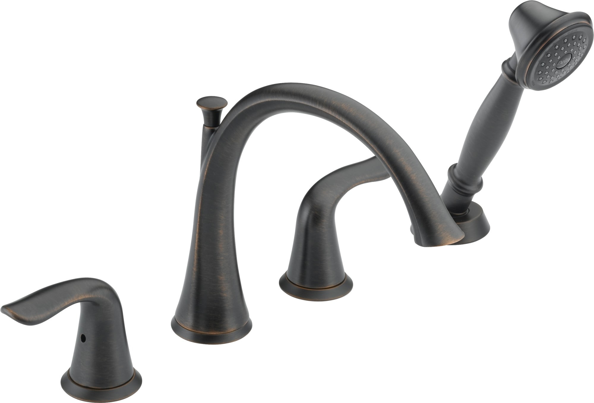 Classic Venetian Bronze Deck Mounted Roman Tub Faucet with Handshower