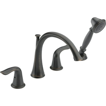Delta Lahara Roman Tub Filler with Hand Shower, Available in Various Colors