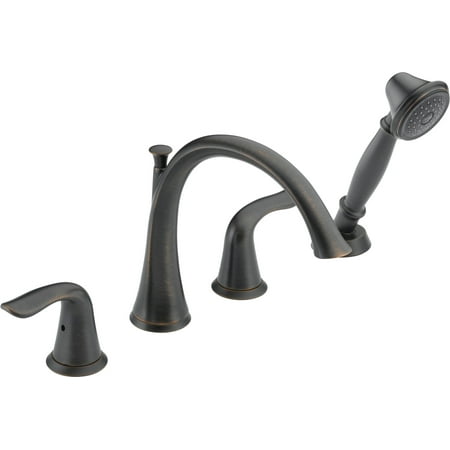 Delta Lahara Roman Tub Filler with Hand Shower, Available in Various Colors