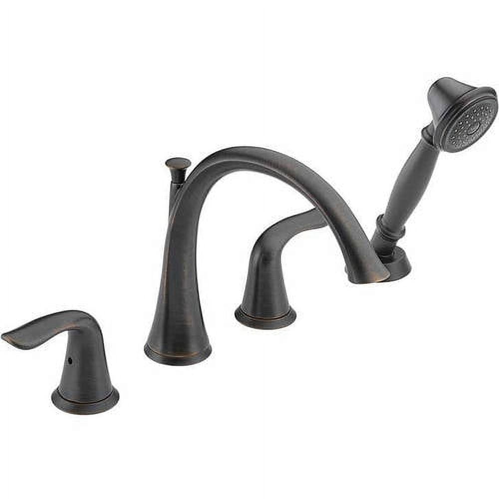 Classic Venetian Bronze Deck Mounted Roman Tub Faucet with Handshower
