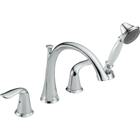 Delta Lahara Roman Tub with hand shower Trim in Chrome T4738