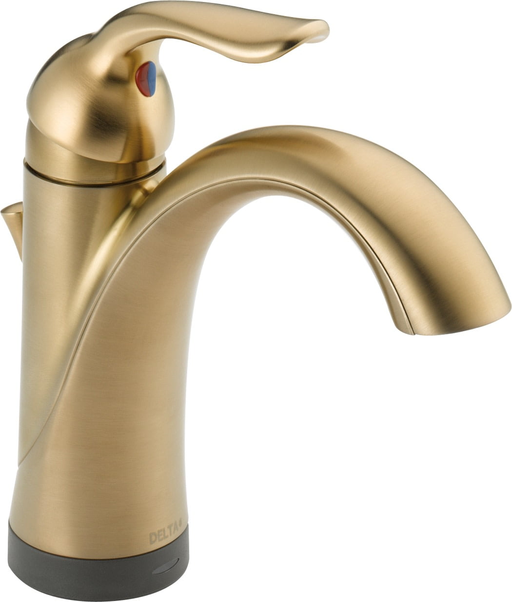 Elegant Single Hole Zinc Bathroom Faucet in Champagne Bronze