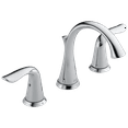 thumbnail image 1 of Delta Lahara Two Handle 8 in. Widespread Lavatory Faucet in Chrome 3538-MPU-DST, 1 of 6