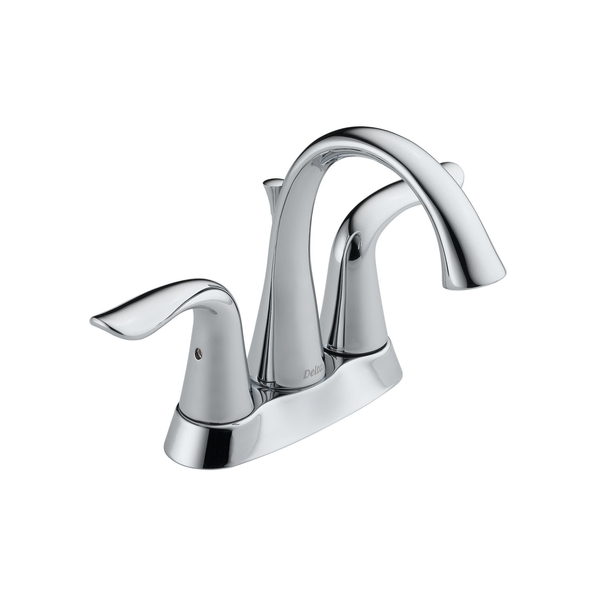 Delta Lahara Chrome Two Handle Centerset Bathroom Faucet