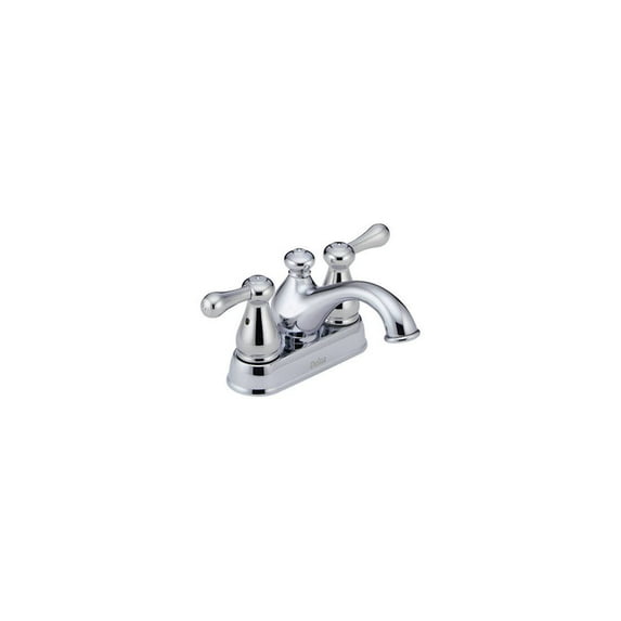 Delta Leland Centerset Lavatory Faucet with Metal Lever Handles, Available in Various Colors