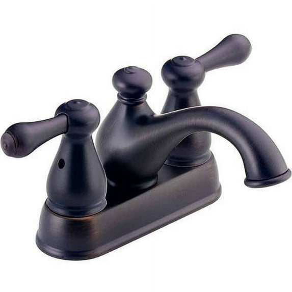 Delta Leland Centerset Lavatory Faucet with Metal Lever Handles, Available in Various Colors