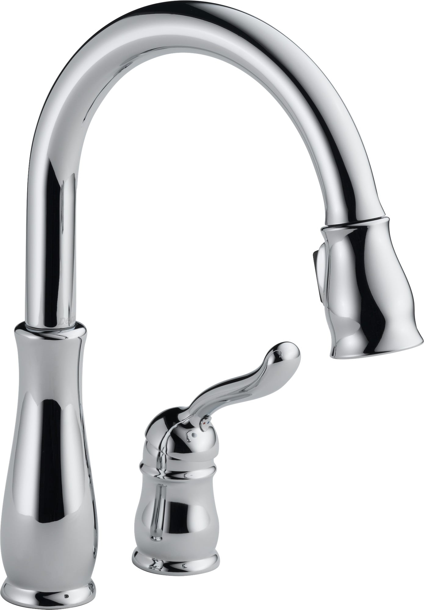 Chrome Pull-Down Kitchen Faucet with Spray and Deck Mount