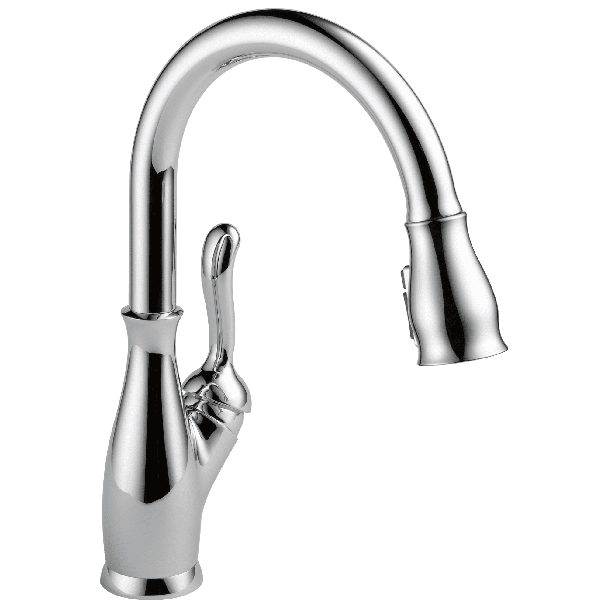 Chrome Traditional Pull-Down Spray Kitchen Faucet