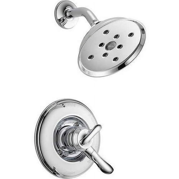 Delta Linden Dual Function Pressure Balanced Shower Trim with H2Okinetic and Integrated Volume Control Less Rough-in, Available in Various Colors