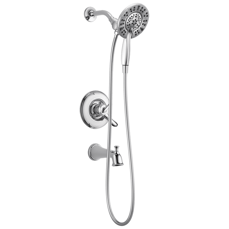 Delta Saylor 17 Series Shower Trim Kit With H2Okinetic Shower Head – Brushed Nickel, Valve Sold Separately