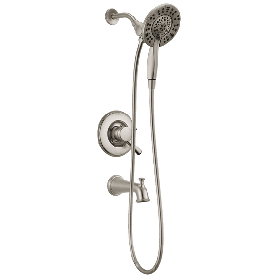 Delta Linden Monitor® 17 Series Tub and Shower Trim with In2ition® Two-in-One Shower in Stainless T17493-SS-I