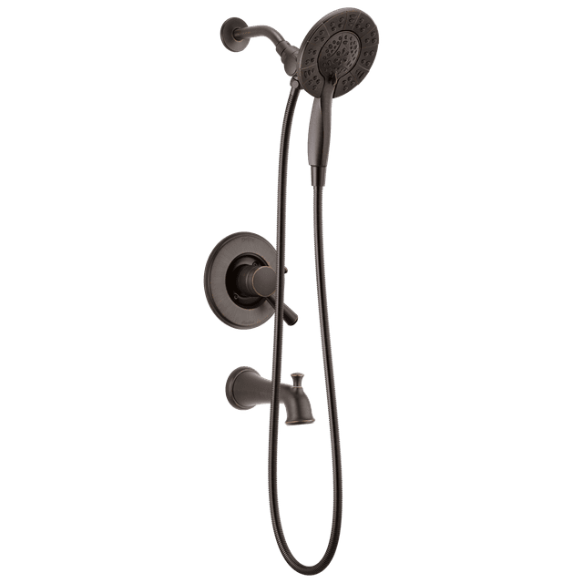 Delta Linden MonitorÂ® 17 Series Tub and Shower Trim with In2itionÂ® Two-in-One Shower in Venetian Bronze T17493-RB-I