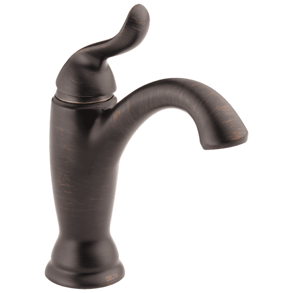 Delta Linden Single Handle Bathroom Faucet with Metal Drain Assembly in Venetian Bronze 594-RBMPU-DST
