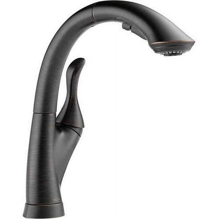Delta Linden Single Handle Pull-Out Kitchen Faucet, Venetian Bronze
