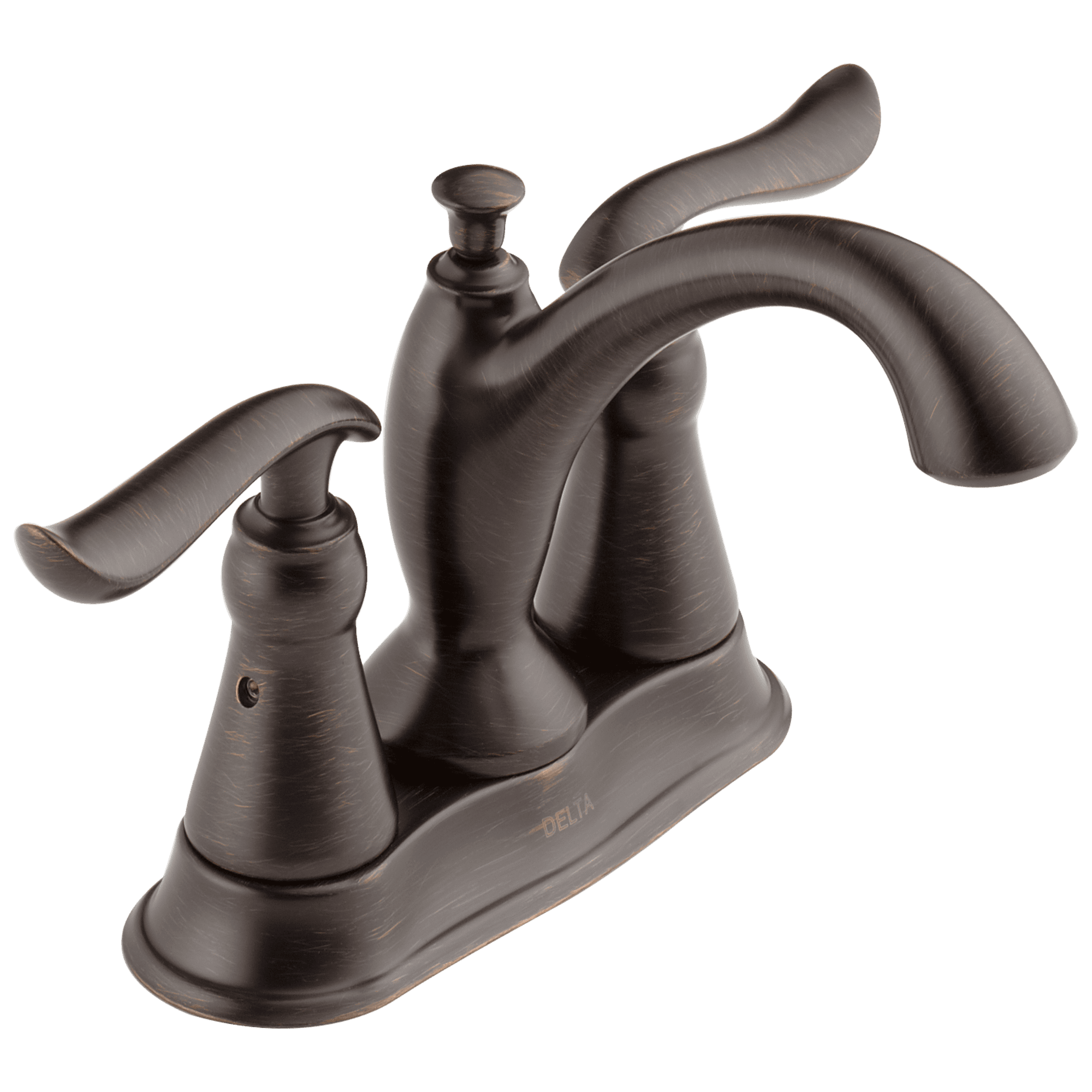 Modern Dual-Handle Centerset Bathroom Faucet in Venetian Bronze