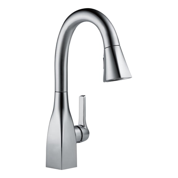 Delta Mateo Single Handle Pull-Down Bar / Prep Faucet, Arctic Stainless