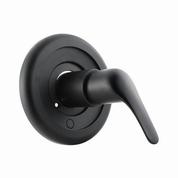 Delta Matte Black Manual 1-Handle Shower Valve Trim