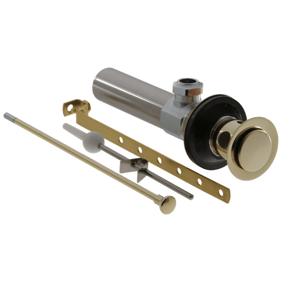 Delta Metal Pop-Up Drain Assembly for Bathroom Sinks in Polished Brass RP5651PB