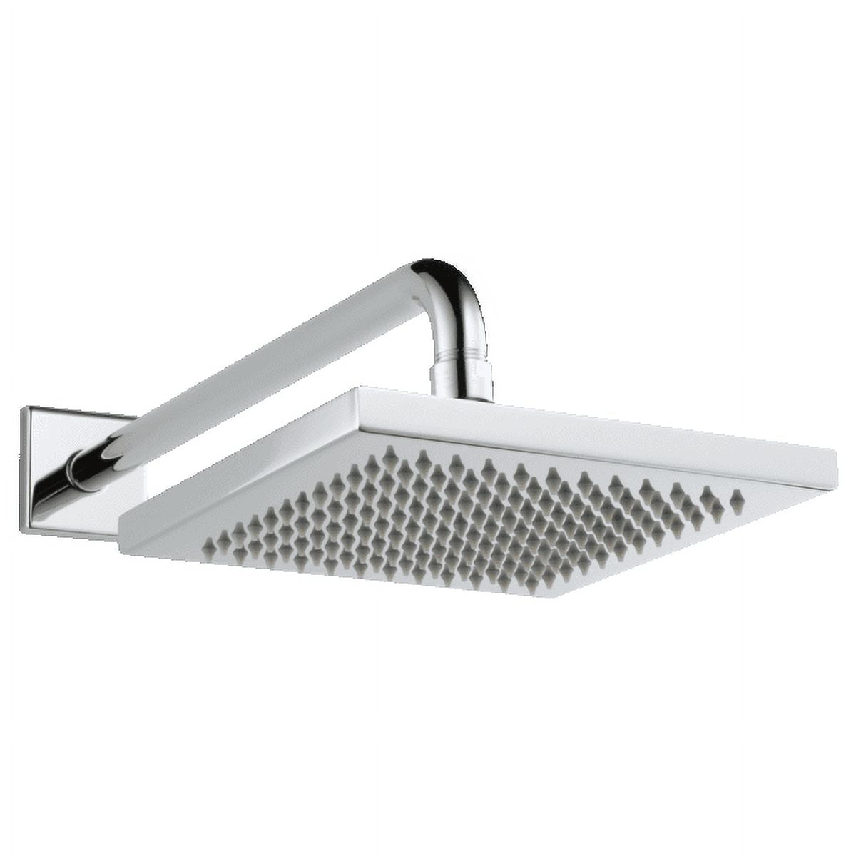 Chrome Square Rain Shower Head with Touch-Clean Technology