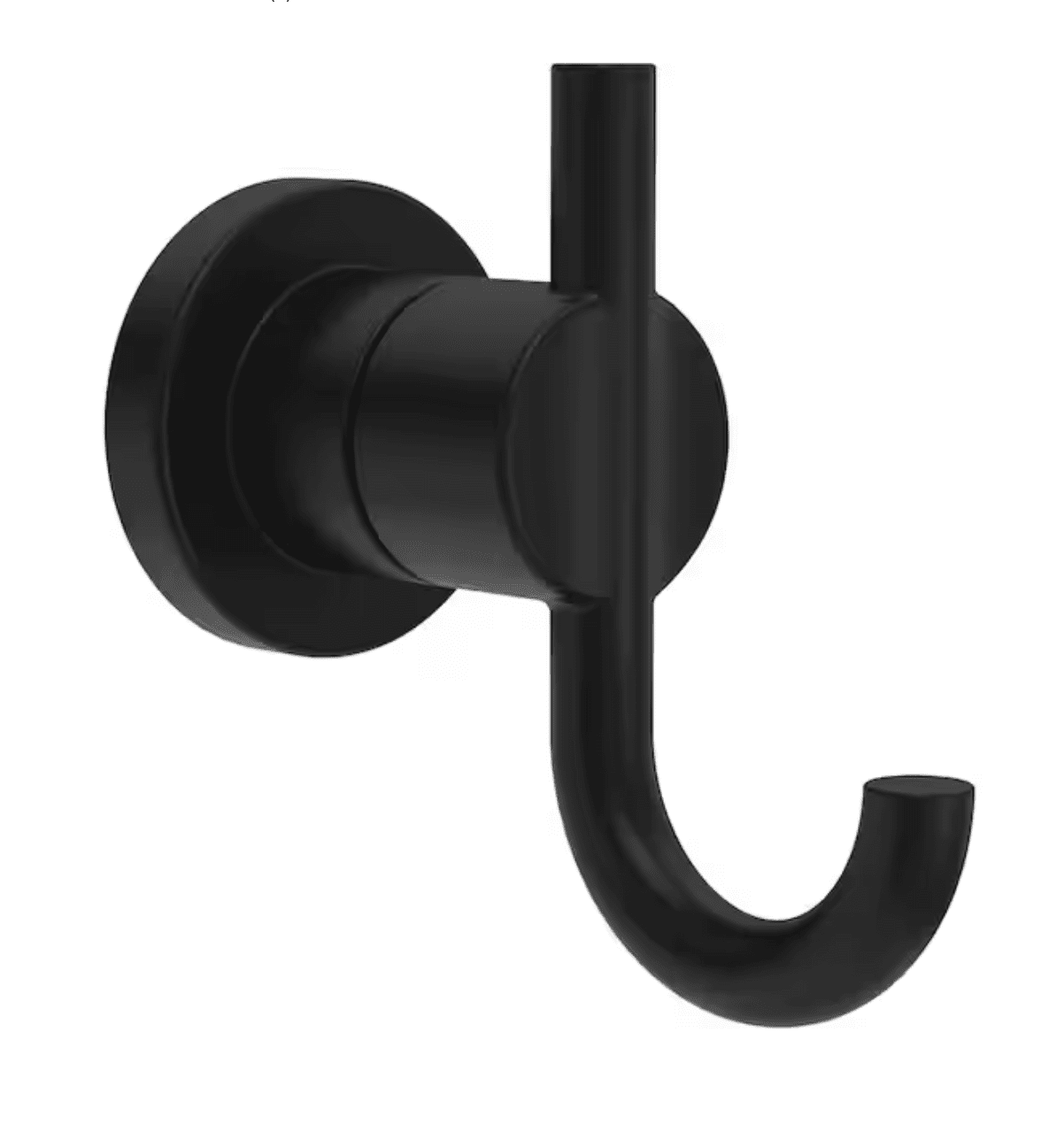 Matte Black Double Wall Mounted Towel and Robe Hook