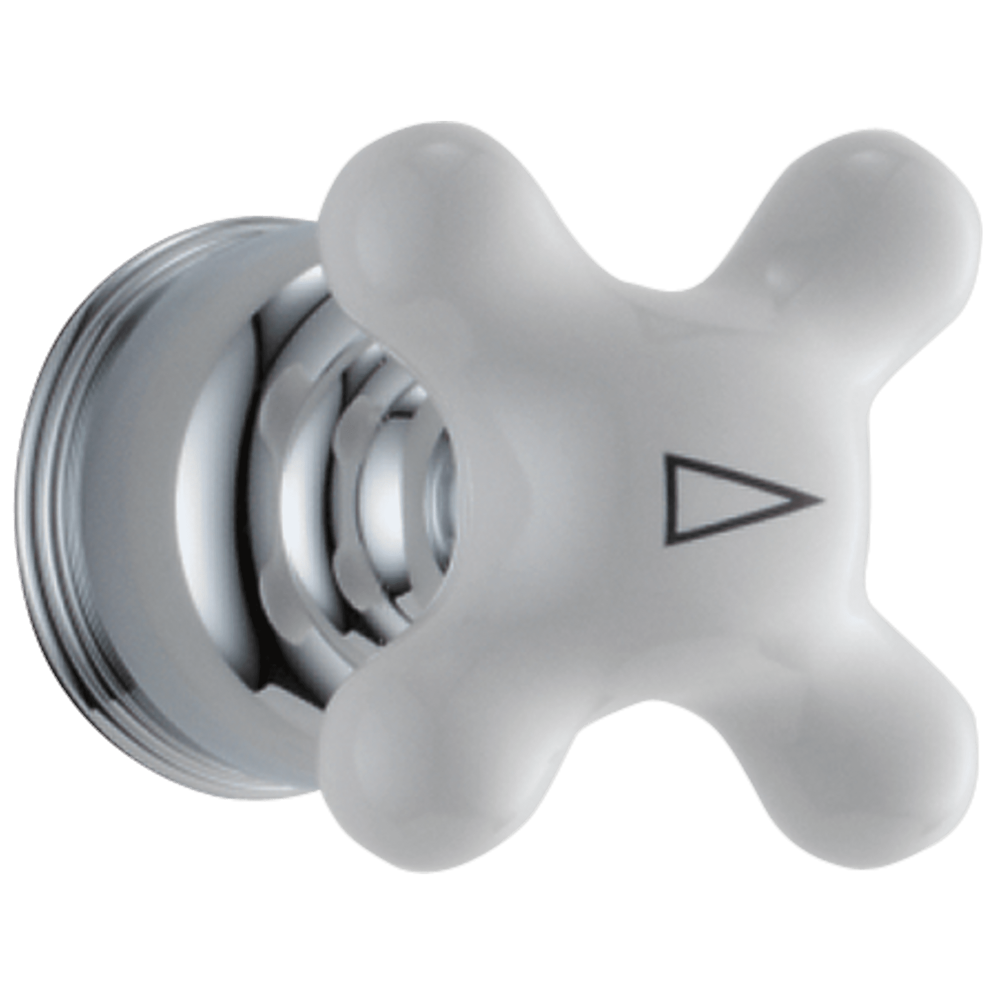 Delta NeoStyleOld Porcelain Cross Handle Kit - Tub & Shower in Chrome