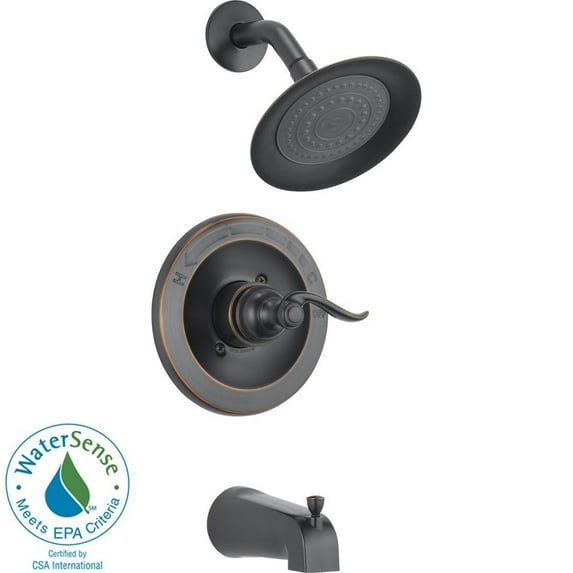 Delta Oil-Rubbed Bronze Single-Handle Lever Tub & Shower Faucet 144996C-OB
