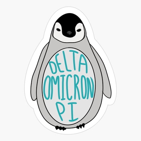Delta Omicron Pi Penguin Sticker