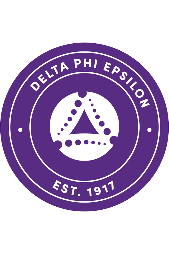 Delta Phi Epsilon Car Decal Sticker - Officially Licensed Sorority Window Sticker, Full Color Circle Logo Design