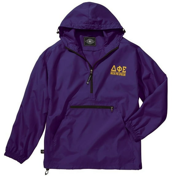 Delta Phi Epsilon Pack-N-Go Pullover 3X-Large Purple