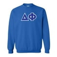 thumbnail image 1 of Delta Phi Lettered Crewneck 2X-Large Royal Blue, 1 of 1