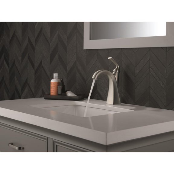 Delta Pierce Bathroom Faucet SpotShield Brushed Nickel 15899LF-SP