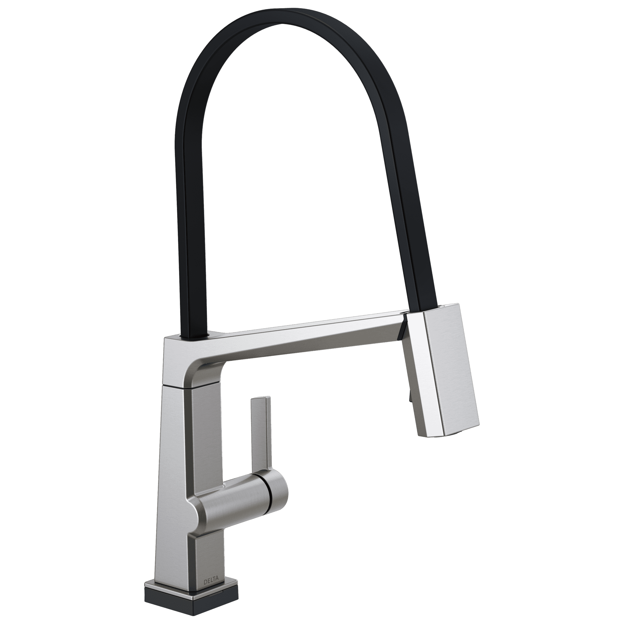 Delta Pivotal™ Single Handle Exposed Hose Kitchen Faucet with Touch2O Technology