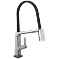 thumbnail image 1 of Delta Pivotal™ Single Handle Exposed Hose Kitchen Faucet with Touch2O Technology, 1 of 7