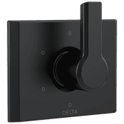 Delta Pivotal 6-Setting 3-Port Diverter Trim, Matte Black