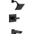thumbnail image 1 of Delta Pivotal Monitor 14 Series H2Okinetic Tub and Shower Trim, Matte Black, 1 of 7