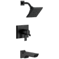 thumbnail image 1 of Delta Pivotal Monitor 17 Series H2Okinetic Tub and Shower Trim, Matte Black, 1 of 2