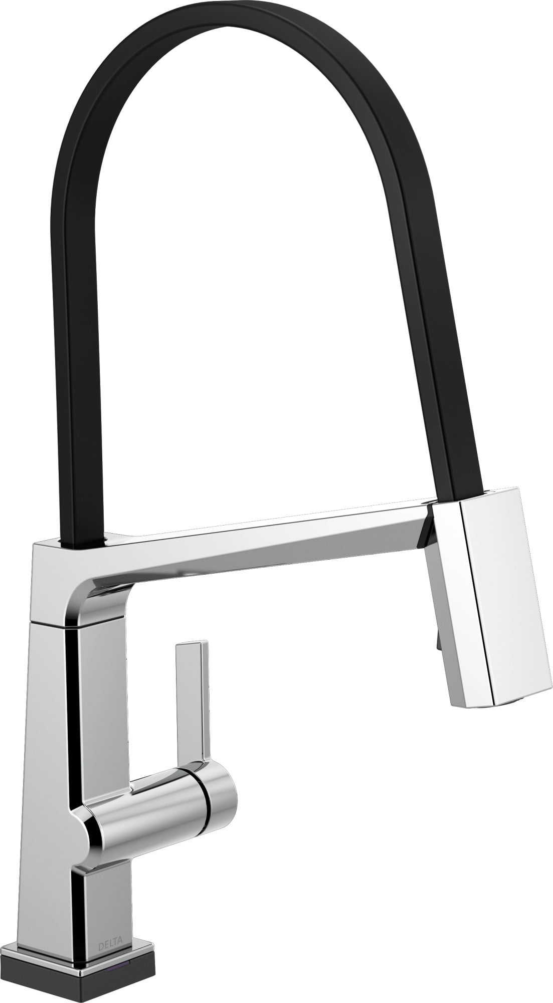 Delta Pivotal Single Handle Exposed Hose Kitchen Faucet with Touch2O Technology, Chrome