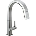 thumbnail image 1 of Delta Pivotal Single Handle Pull Down Kitchen Faucet, Arctic Stainless, 1 of 7