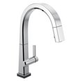 thumbnail image 1 of Delta Pivotal Single Handle Pull Down Kitchen Faucet with Touch Technology in Chrome, 1 of 2