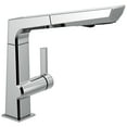 thumbnail image 1 of Delta Pivotal Single Handle Pull Out Kitchen Faucet, Chrome, 1 of 15