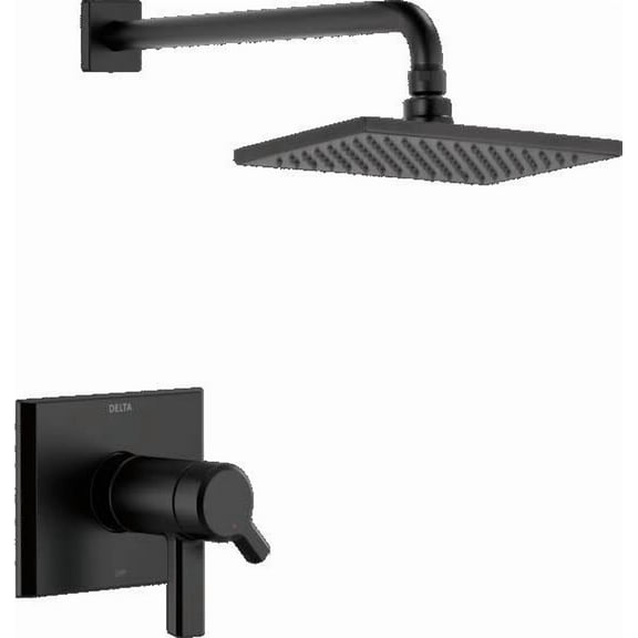 Delta Pivotal TempAssure 17T Series H2Okinetic Shower Trim, Matte Black