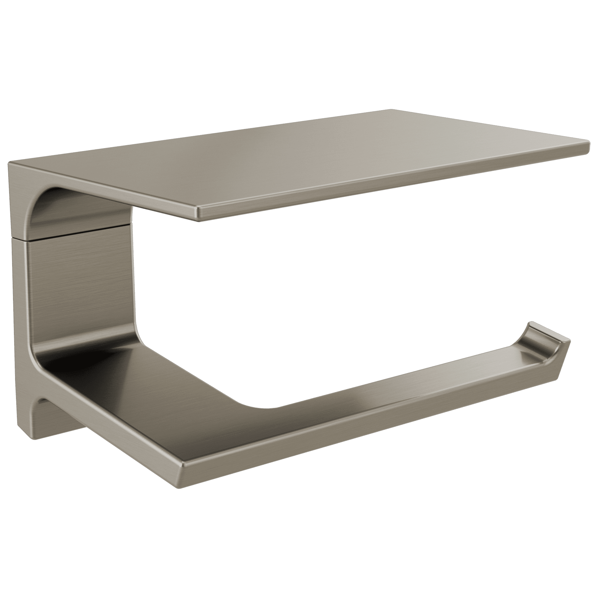 aki⭐ Delta 79956-KS Pivotal Bath Toilet Paper Holder w/ Shelf Black