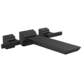 thumbnail image 1 of Delta Pivotal Two Handle Wall Mounted Tub Filler in Matte Black T5799-BLWL, 1 of 2