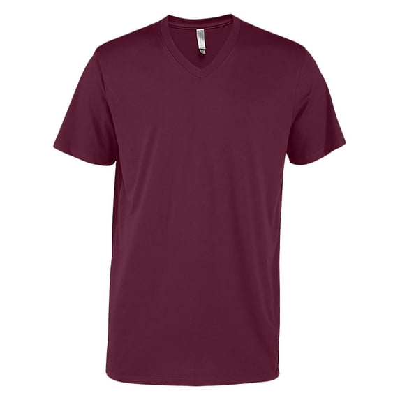 Delta Platinum Adult CVC Short Sleeve V-Neck Tee