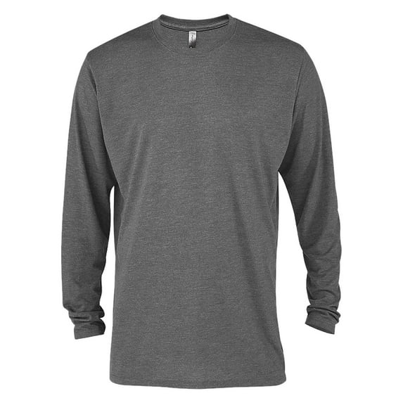 Delta Platinum Adult Tri-Blend Long Sleeve Crew Neck Tee