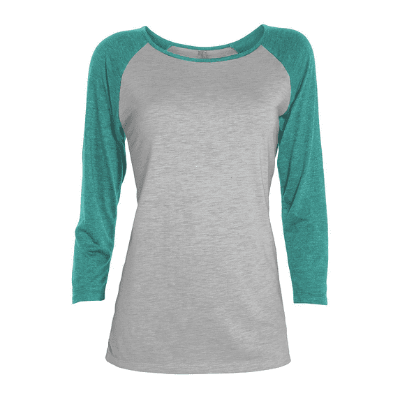 Delta Platinum Ladies 3/4 Sleeve Raglan Tee