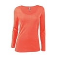 thumbnail image 1 of Delta Platinum Ladies CVC Long Sleeve Scoop Neck Tee, 1 of 1